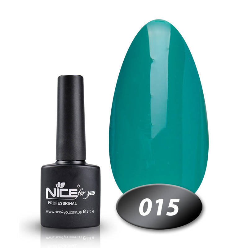 

Гель-лак Nice for you 015 темно-бирюзовый 8,5 мл