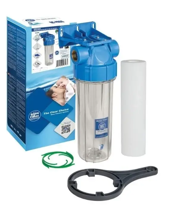 

Фильтр-колба Aquafilter FHPR12-B1-AQ 1/2, полипропиленовый картридж. Проточный фильтр