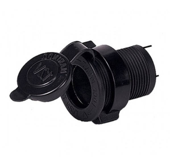 

Гнездо пластм. под штекер прикуривателя врезное с крышкой,подсветка SF-50 Green