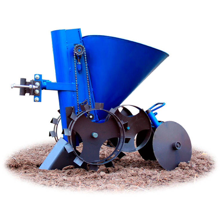 

Картофелесажалка на ленте Премиум (бункер 20 литров, транспортные колёса, лента)