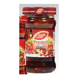 

Вяленые помидоры Sottile Gusto с клюквой 270 г