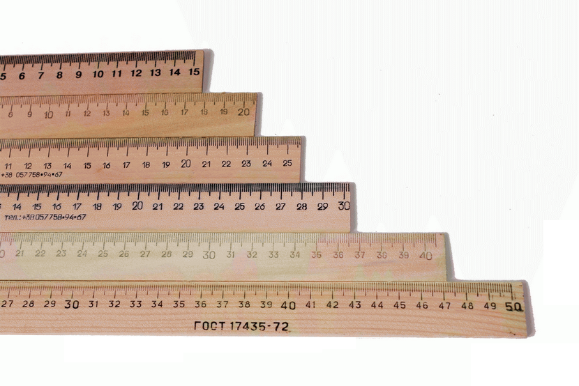 

Линейка деревянная 20 см. "Люкс-Колор" (шелкография)