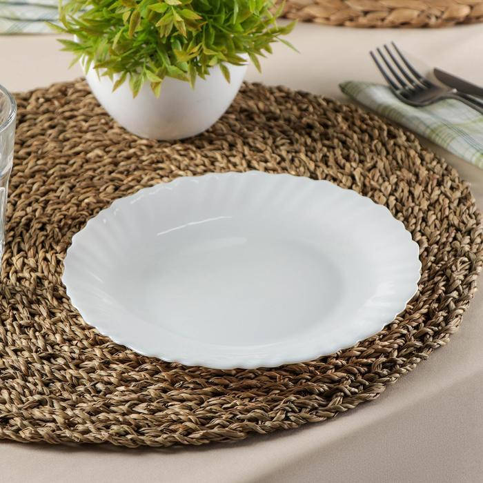 

Тарелка обеденная Luminarc Feston 250 мм 22222, Белый