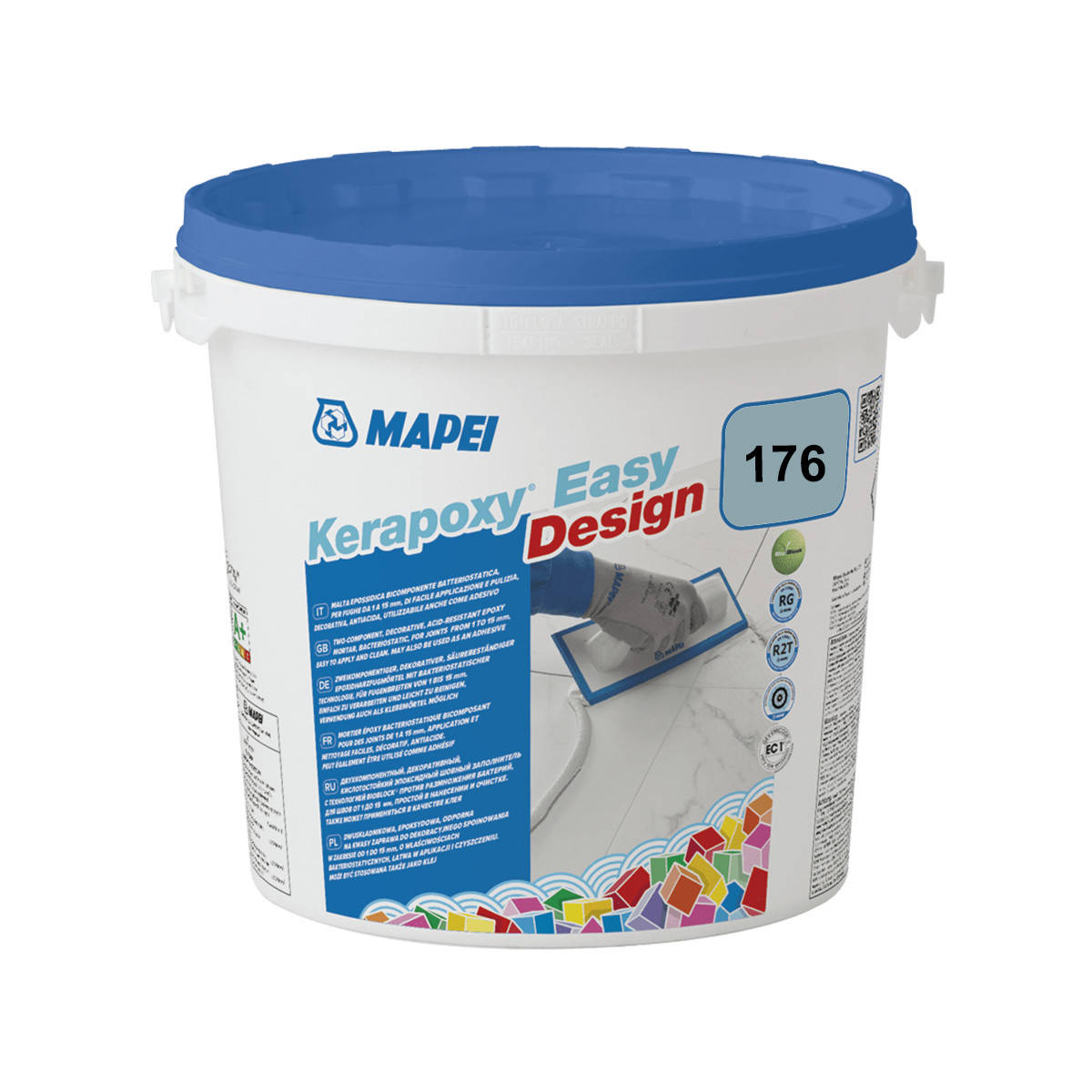 

Эпоксидная затирка для швов Mapei Kerapoxy Easy Design 176 зелено-серый 3кг