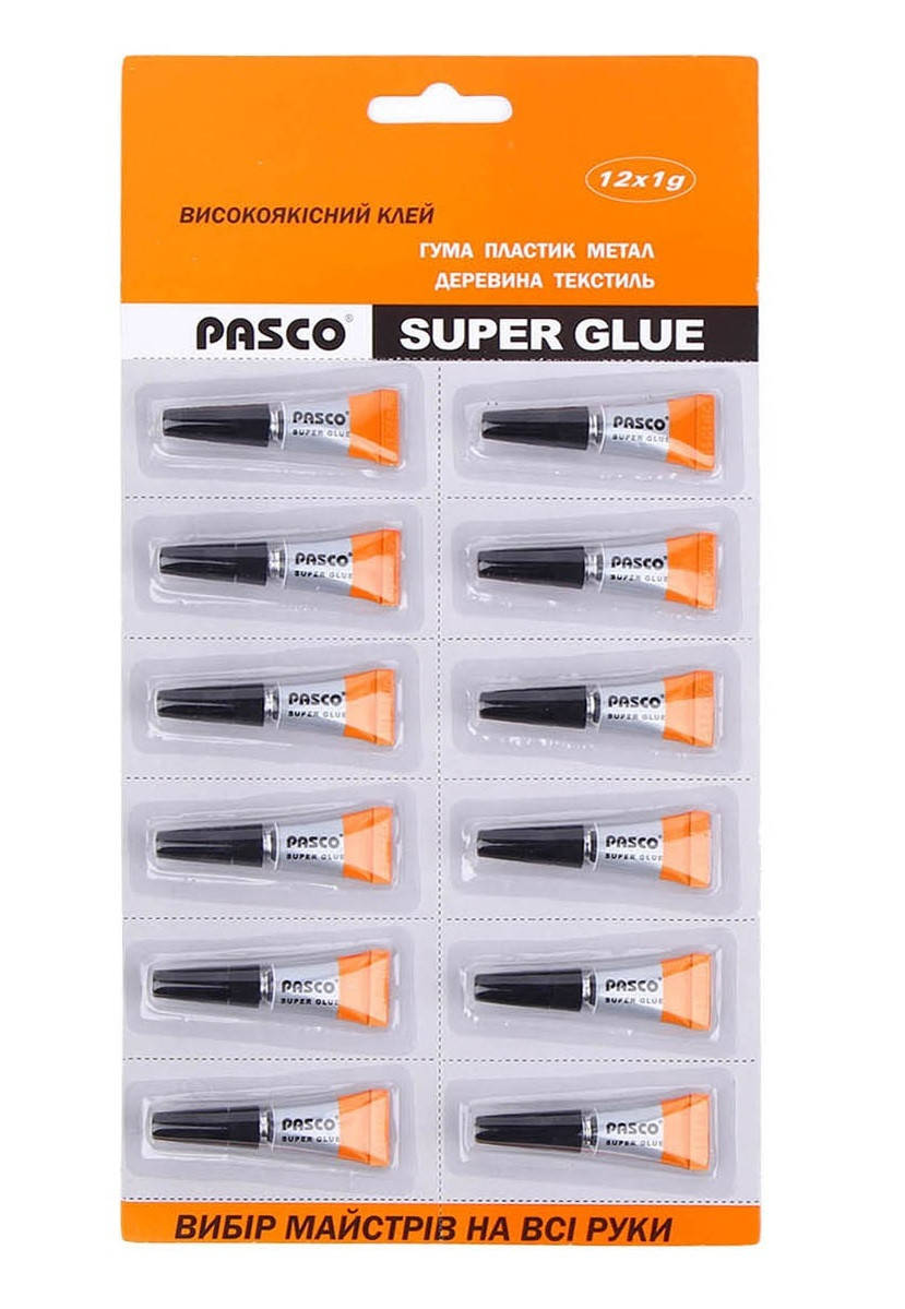

Клей универсальный PASCO 12шт на планшете, 1г
