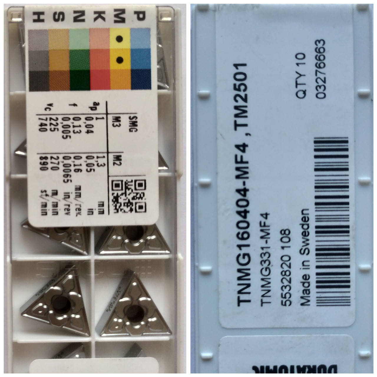 

Пластина TNMG 160404-MF4 TM2501 SECO Original твердосплавная трехгранная
