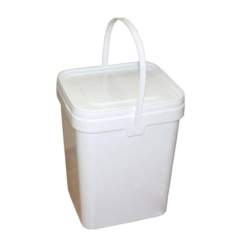 

Куботейнер для меда из пищевого пластика Shirin Plastic SP-20 с ручкой 20 л, Белый