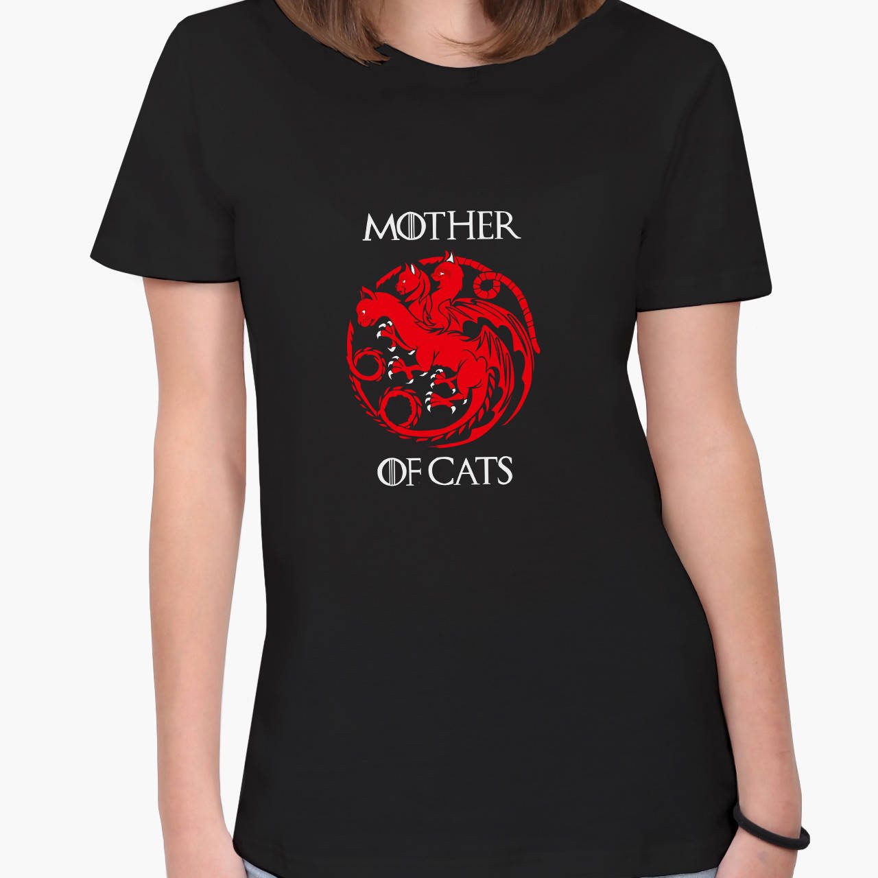 

Футболка женская Мать котов (Mother Of Cats) Черный (8976-2015-5) L