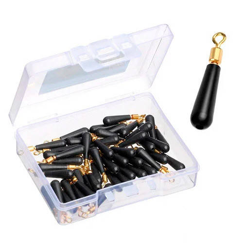 

50x Коннектор для поплавка скользящий силиконовый, M 1.1-1.3мм, DONQL