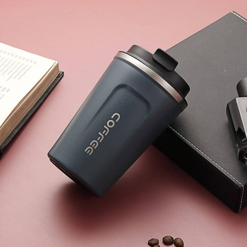 

Термокружка Coffee 380 мл синяя (СЕ-29801), Синий