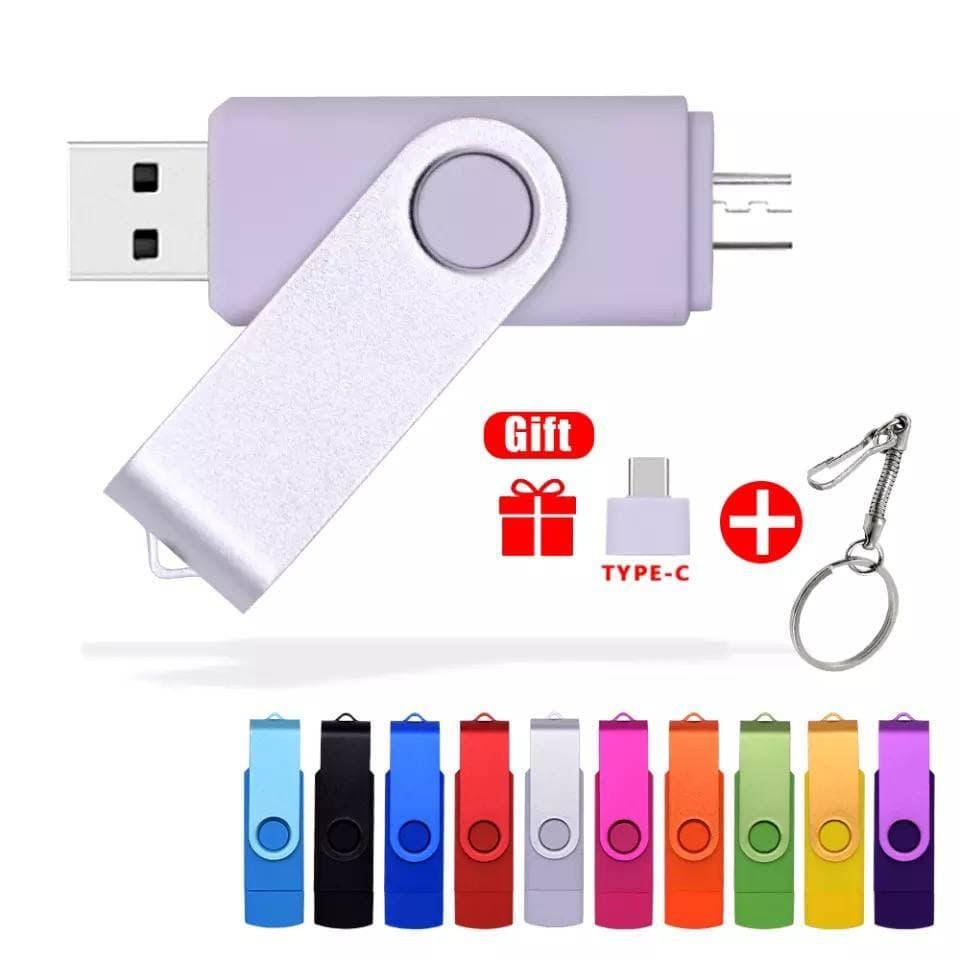 

Флешка на 64 гб 2,0 usb flash micro usb двухсторонняя флешка. флеш- накопитель, Красный