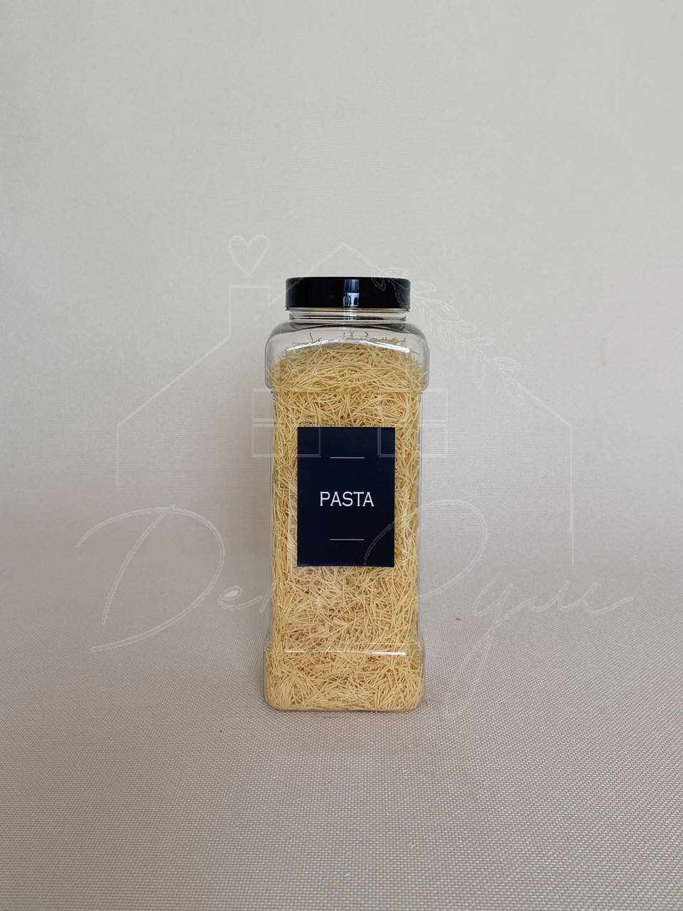 

Емкость пластиковая 1000 мл "Pasta " черный цвет