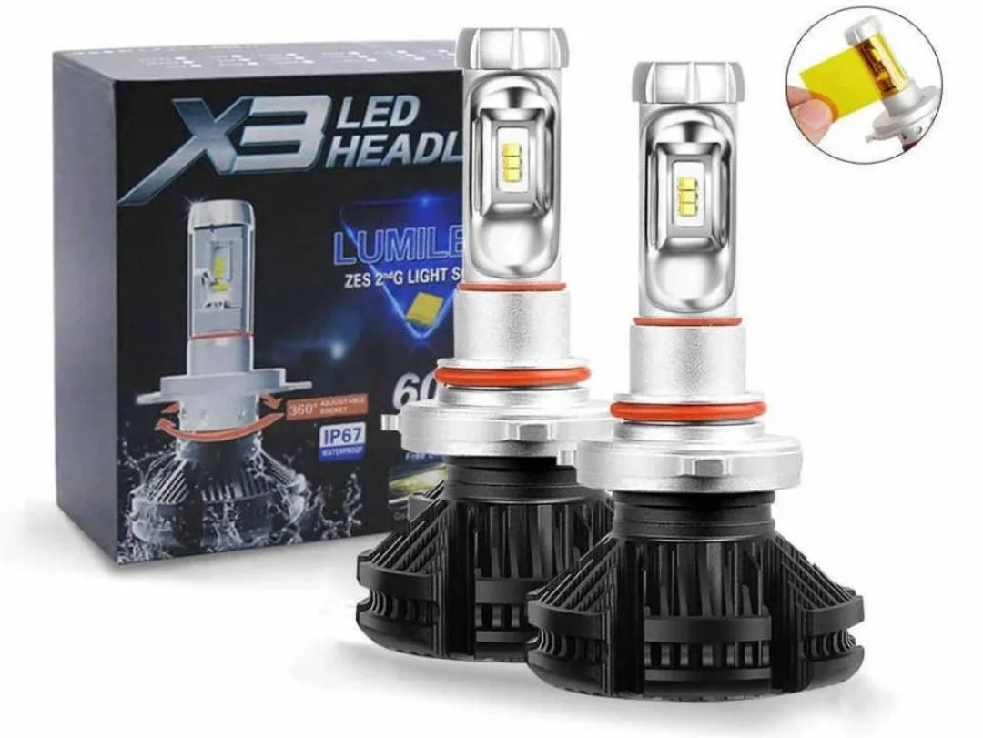 

Лампы в фару LED X3 Headlight platinum H11 6500k 6000Lm 50w
