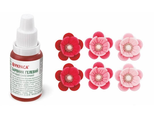 

Краситель гелевый Украса Красный