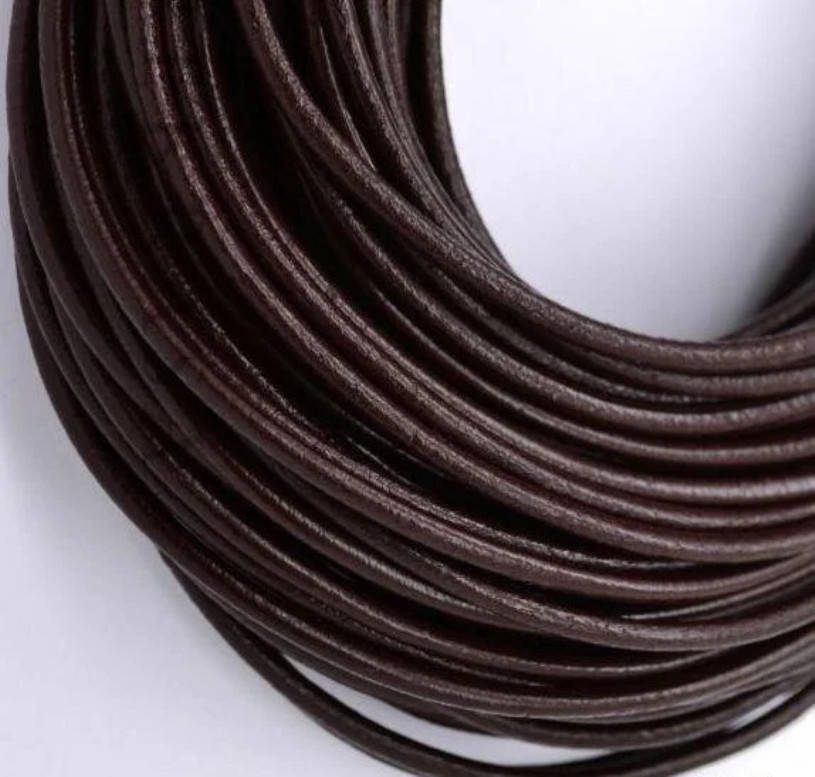 

Шнур натуральная кожа Коричневый темный 4 мм 5 м
