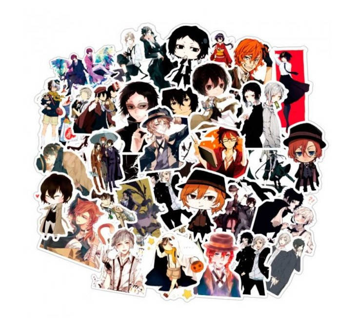 

Наклейки Великий из Бродячих Псов 50 штук набор