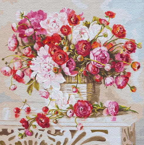 

Набір для розпису по номерах. "Букет спогадів (big)" 50*50см