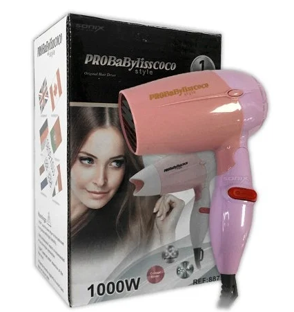 

Компактный дорожный складной фен для сушки волос 1000W PRO BaByliss COCO