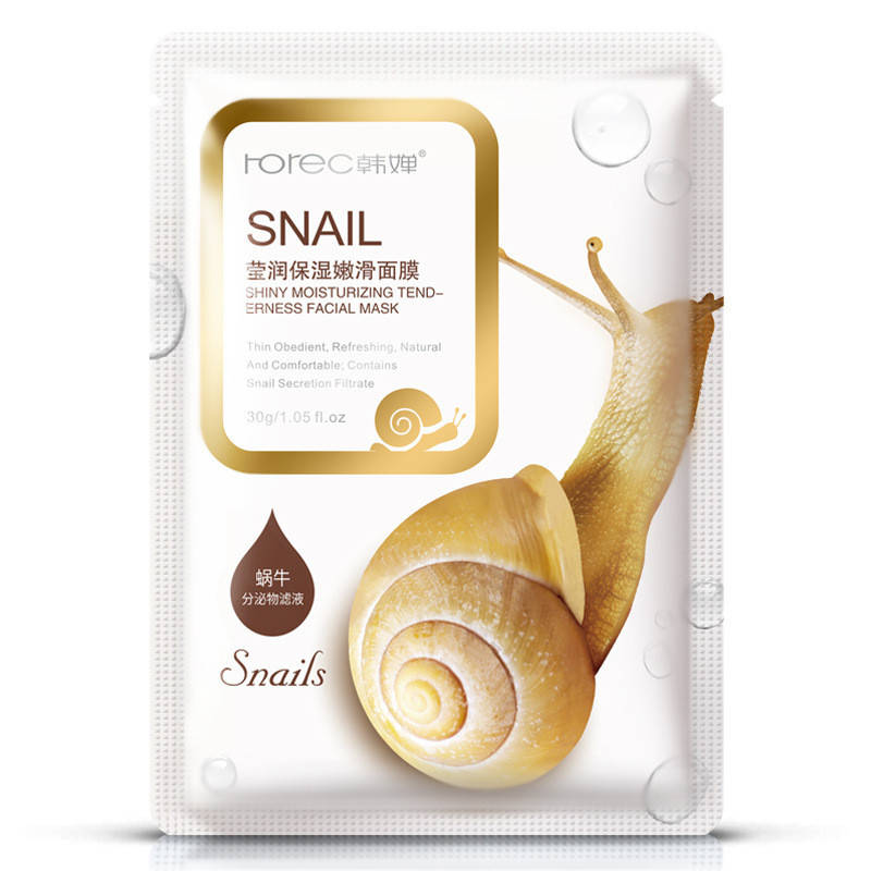 

Маска для лица с муцином улитки разглаживающая Rorec Snail Mask