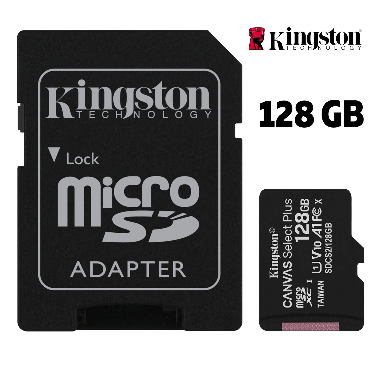 

Kingston 128GB MicroSD Class 10, Карта памяти Kingston microsdxc 128gb