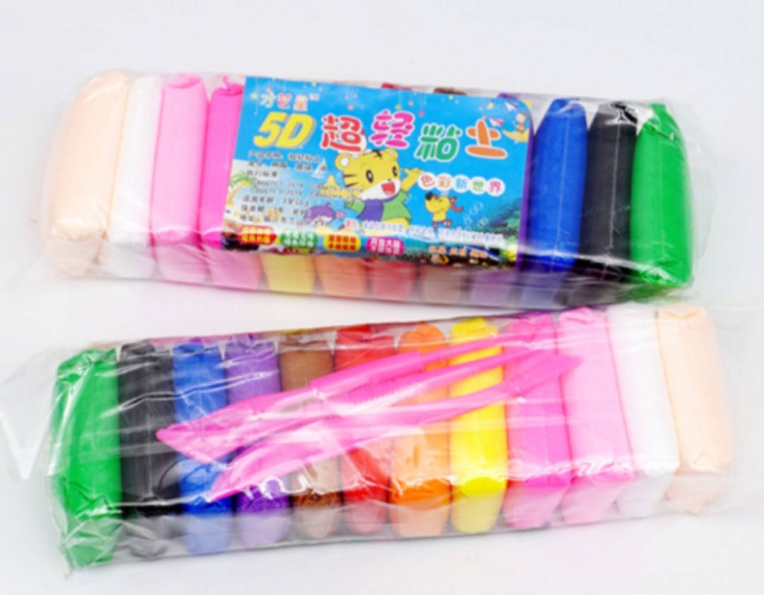 

Легкий воздушный пластилин,12 цветов