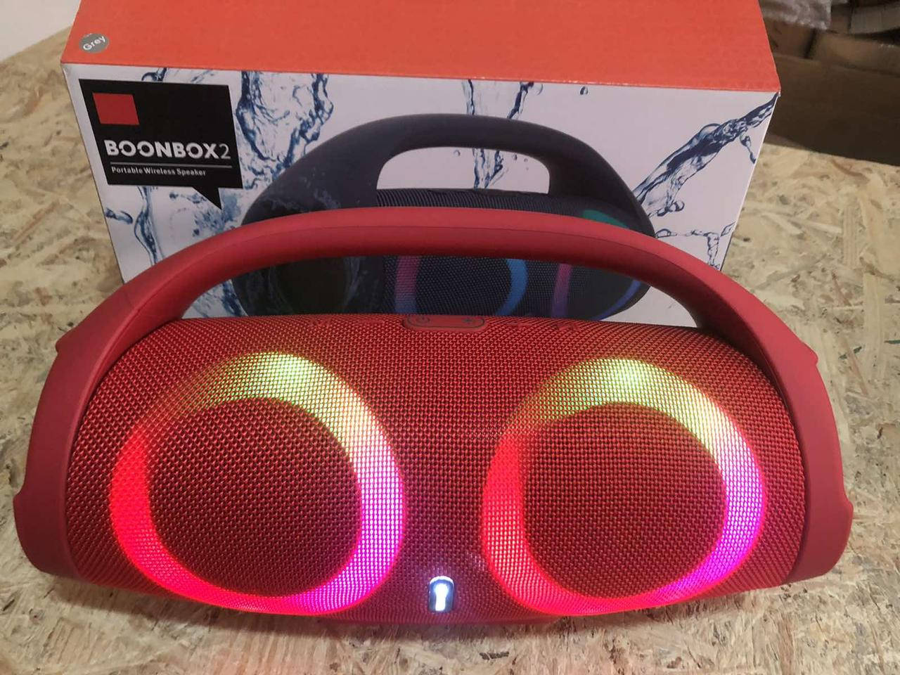 

Портативная колонка Boonbox-2 с ручкой больших размеров - 31см со светомузыкой