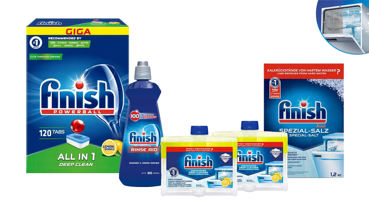 

Набор для мытья посуды в посудомоечной машине Finish All in One