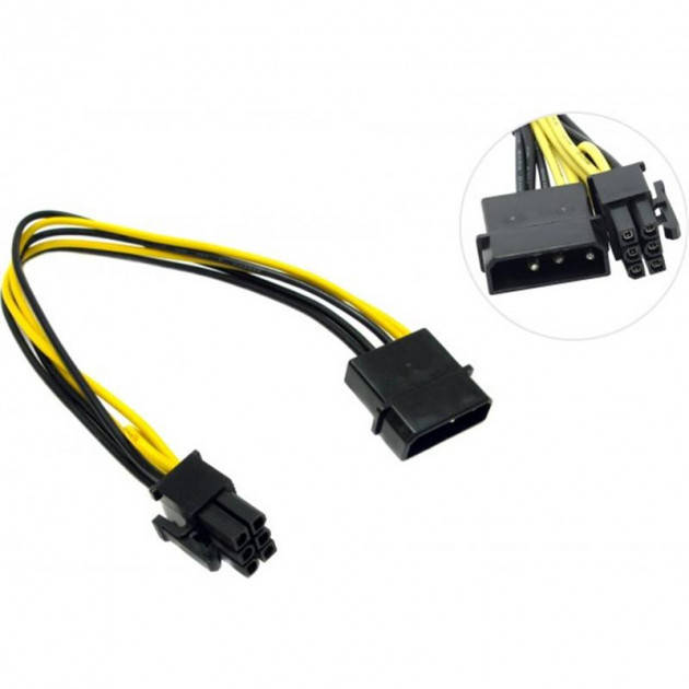 

Кабель живлення VIDEO POWER 6 PIN TO MOLEX Pci-E