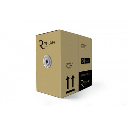 

Кабель витая пара Ritar (07764) КНП UTP 24 AWG, CCA, 4х2х0.51 мм, 100м, Corton Box