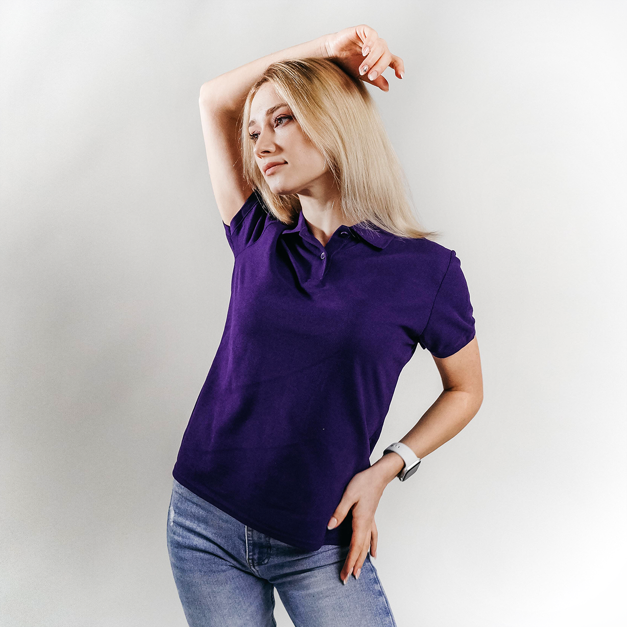 

Женское поло Fruit of the loom 0632120 M, PE Фиолетовый