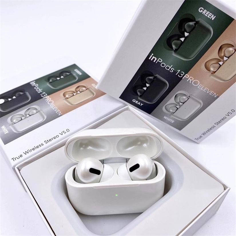 

Блютуз Навушники InPods 13 Pro Eleven AirPods Pro Bluetooth + Чохол в Подарунок, Белый