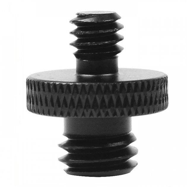 

Переходник адаптер винт с двухсторонней резьбой 1/4" - 3/8" Male (папа) Alitek RST-30 Black
