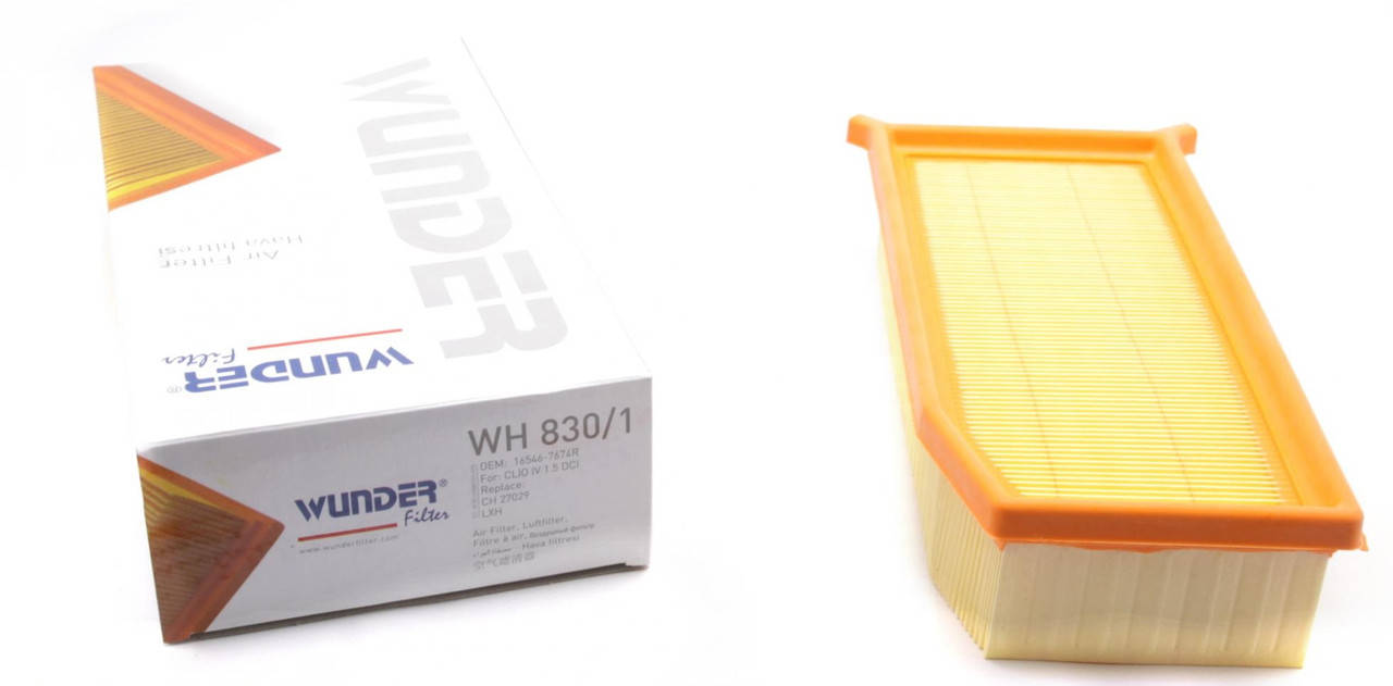 

WUNDER WH 830/1 - Воздушный фильтр на Рено Логан 2, Дачиа Логан 2, Сандеро 2 1.5dci