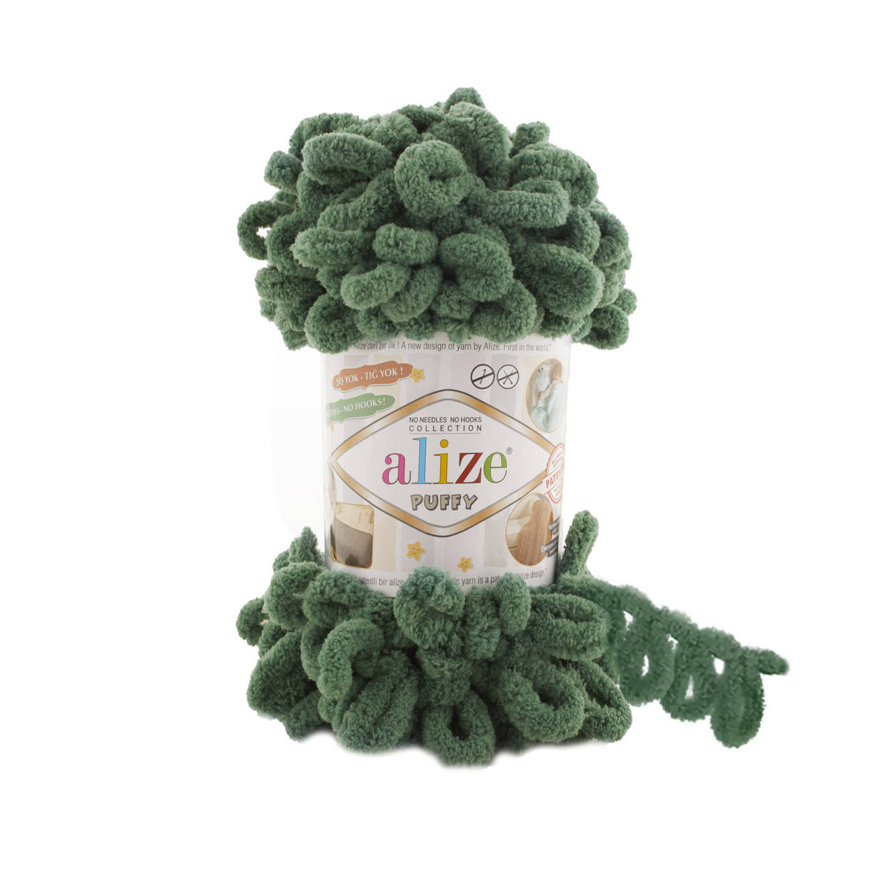 

Alize Puffy , цвет 532 зелёная трава, Зелёный