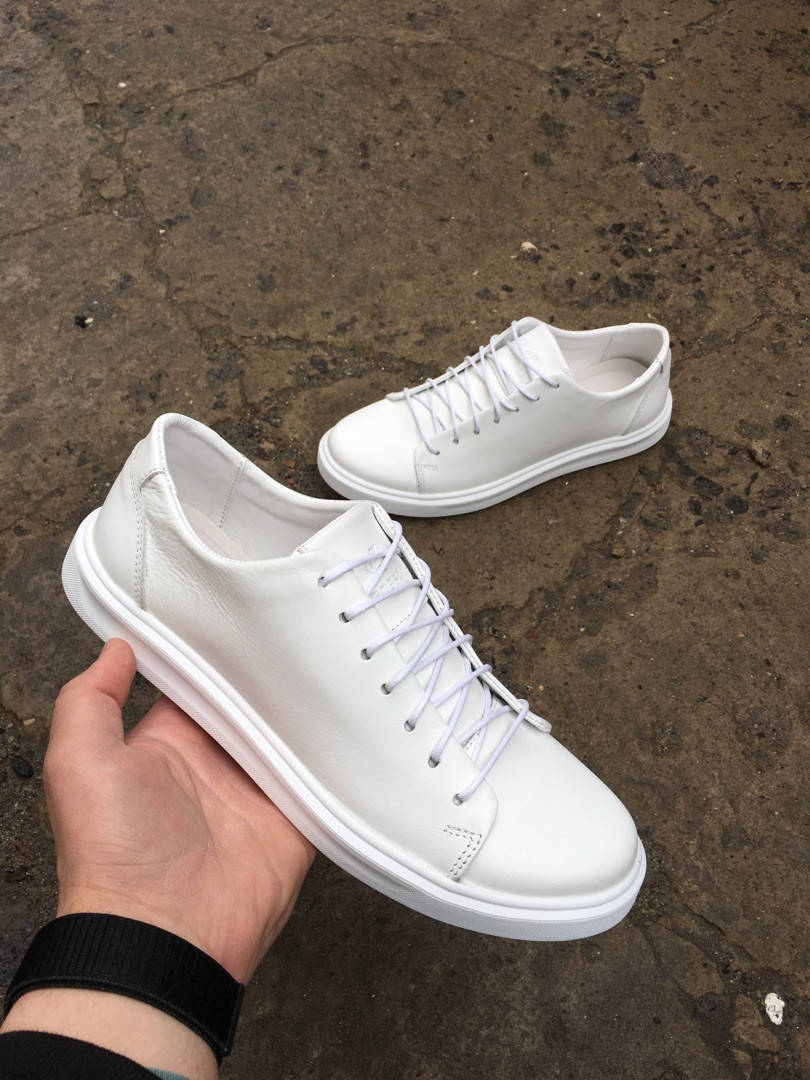 

Мужские кеды кожаные весна/осень белые Emirro 22-507 (43)