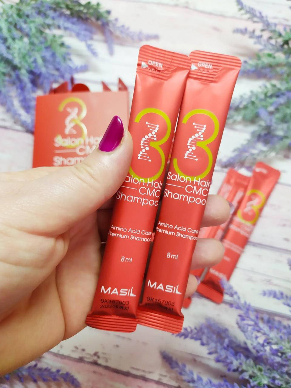 

Восстанавливающий шампунь с аминокислотами Masil 3 Salon Hair CMC Shampoo