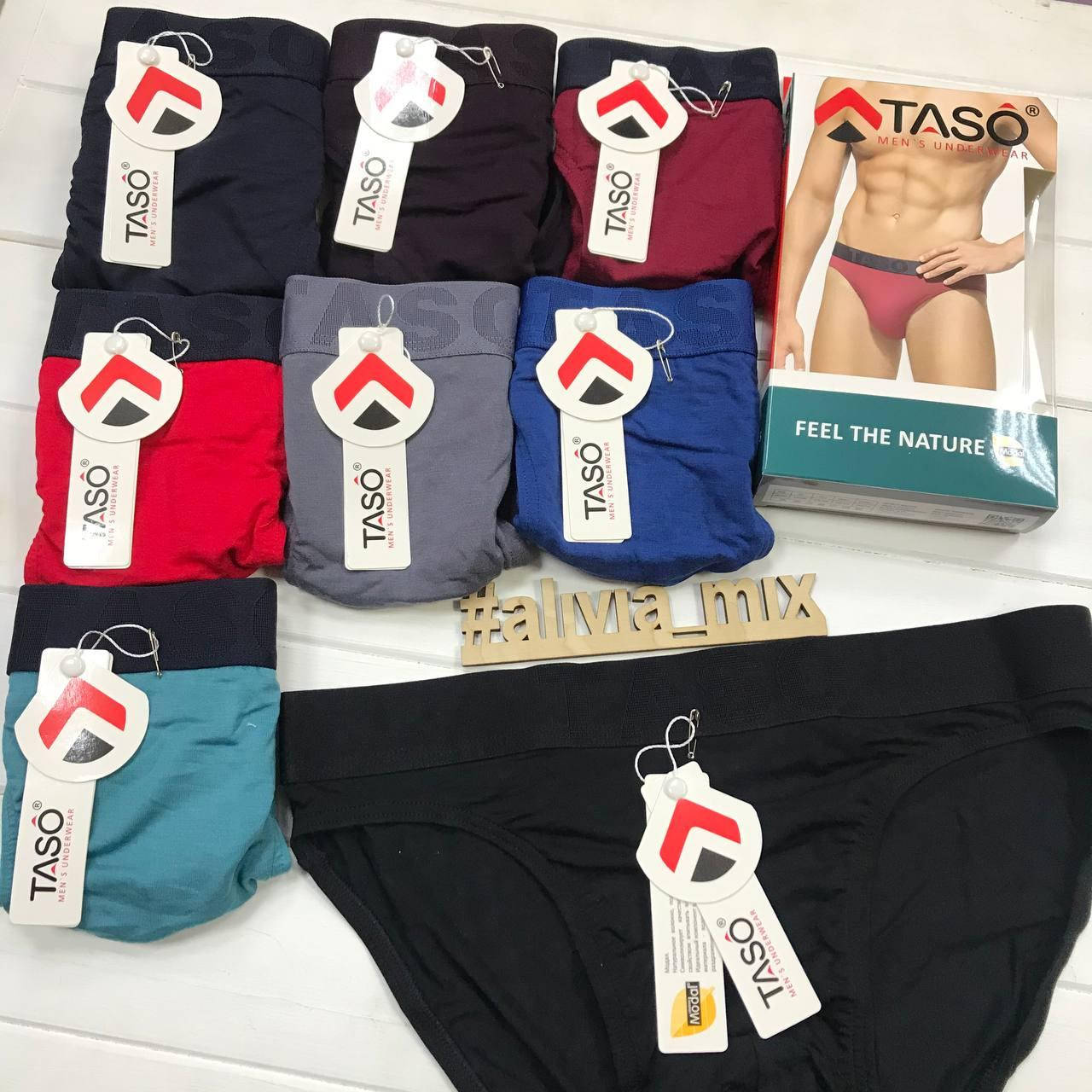 

Мужские плавки на спортивной резинке TASO 2XL, Чёрный