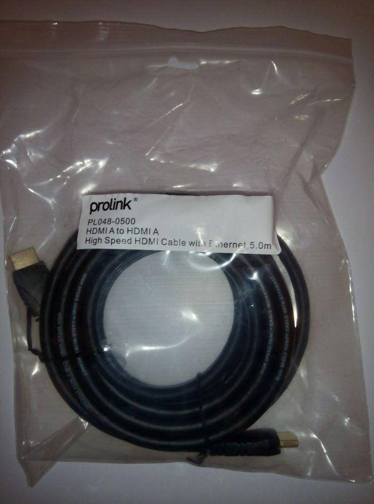

HDMI-HDMI шнур Prolink PL048-0500 (5метров)