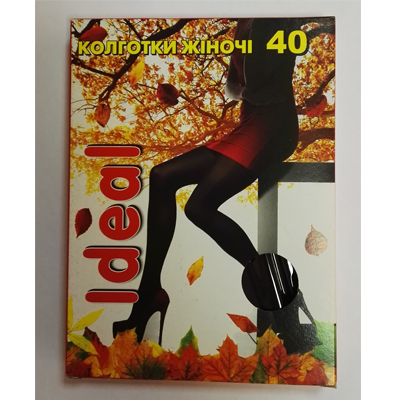 

Колготи жіночі поліамідні Ideal 40 ден чорні , чорний, Разные цвета