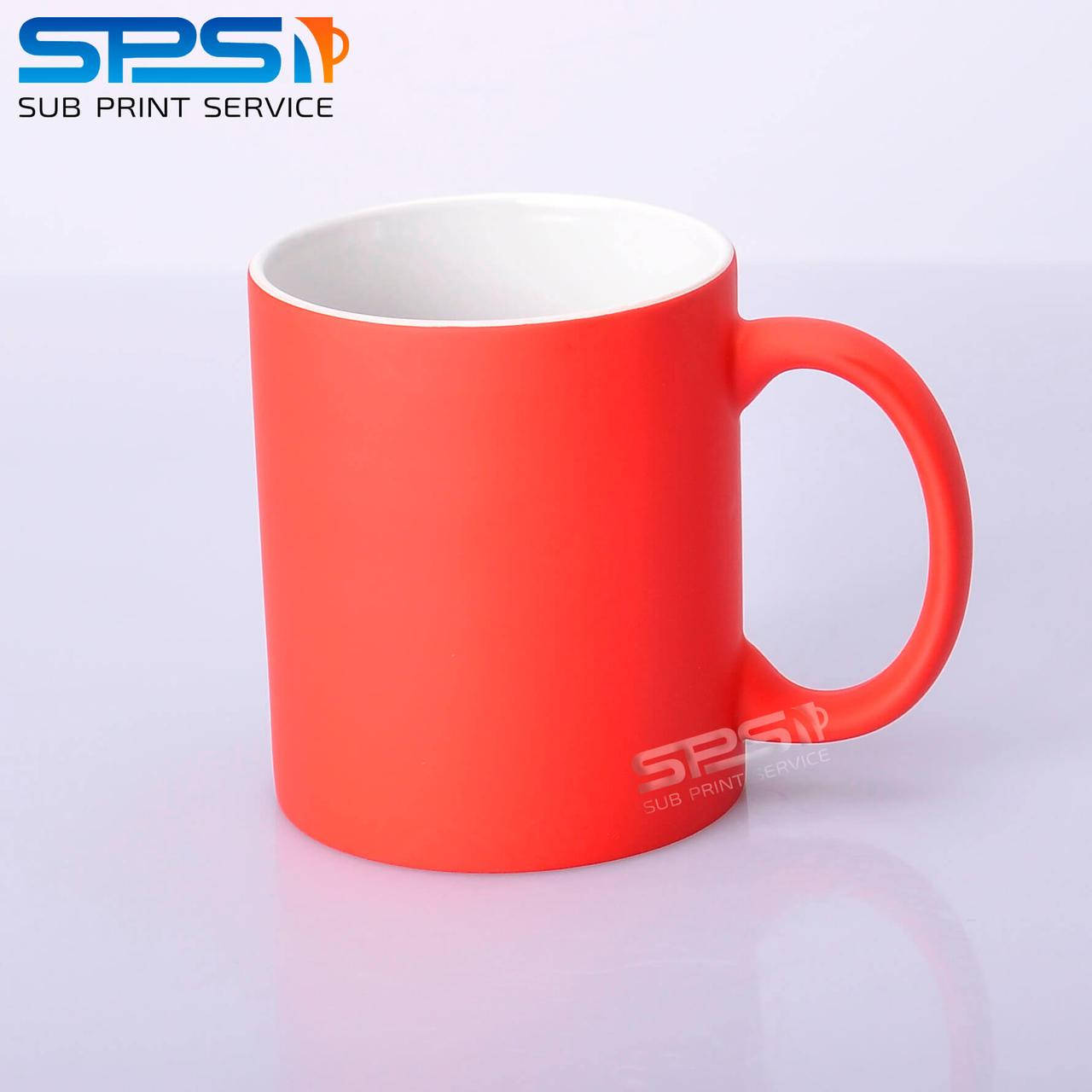 

Чашка для сублимации НЕОН красный 330мл