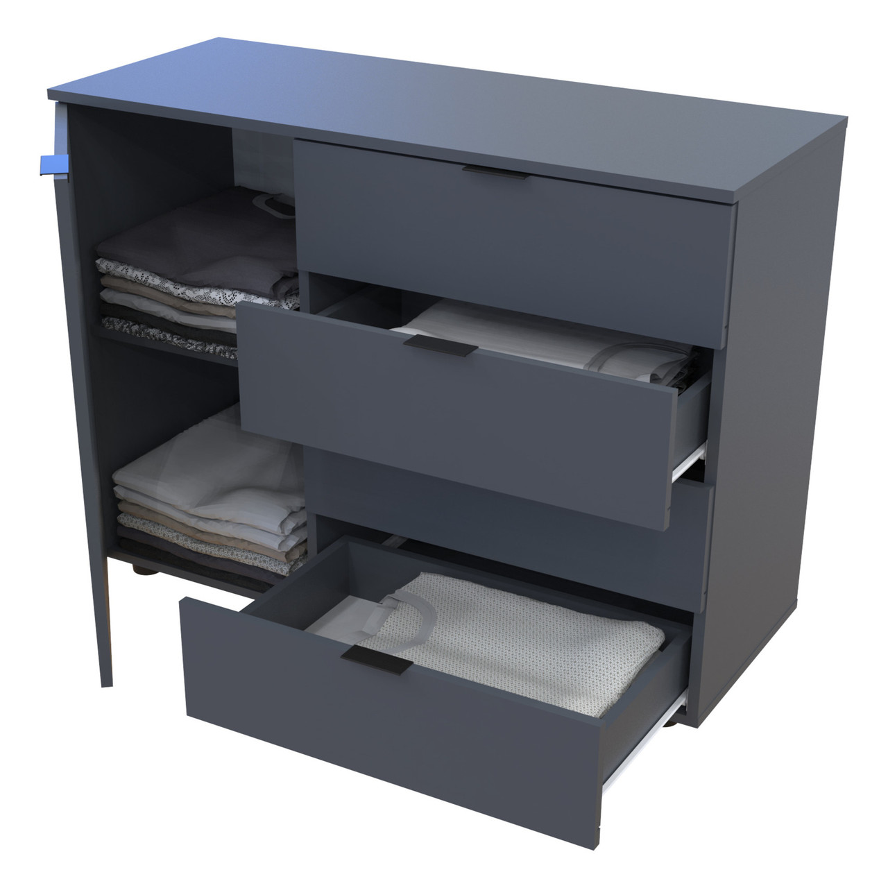 Комод Doros GС1 Графіт 100х40х81,2 (41510069) 4