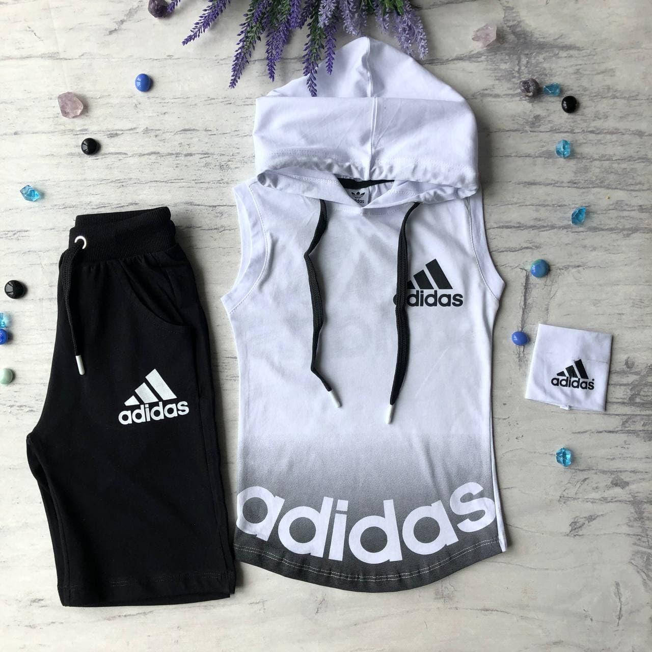 

Летний костюм на мальчика в стиле Adidas 86. Размер 110 см, 116 см, 122 см
