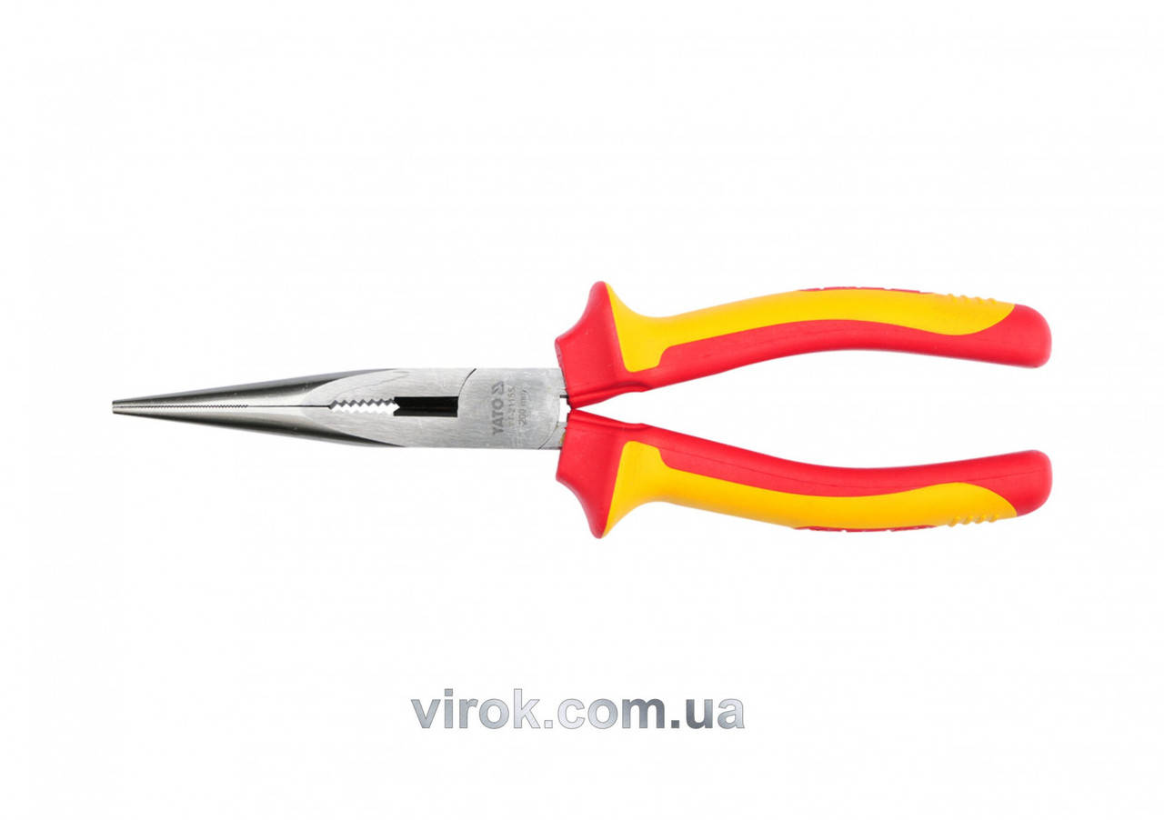 

Щипцы диэлектрические YATO прямые удлиненные l=200 мм YT-21155