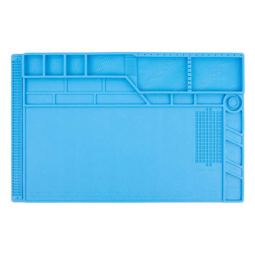 

Коврик для пайки силиконовый термостойкий 55x35см с магнитными ячейками S-180