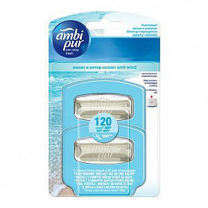 

Cменный блок для освеж. воздуха Ambi Pur - Океан и Ветер, 2 х 5.5 мл