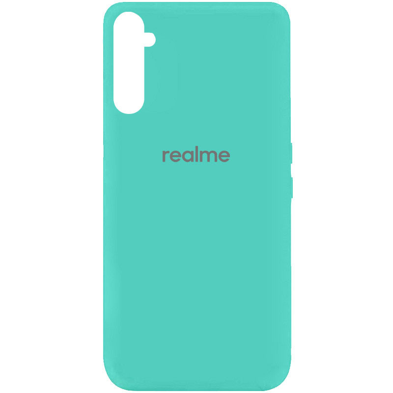 

Силиконовый чехол Silicone Cover на телефон Realme 6 / Реалми 6 Бирюзовый