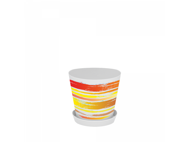 

Вазон "Деко" с подставкой с дек. 13*12,5см. (Краски: оранжевый)