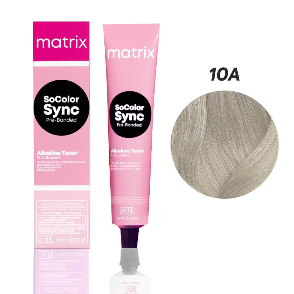 

Краска для волос тонер тон в тон PRE Bonded Socolor Sync 10A 90мл Matrix