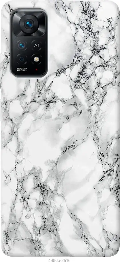 

Чехол для Xiaomi Redmi Note 11 с картинкой / на Ксяоми, сяоми, ксиоми редми Ноте 11 с принтом Мрамор белый, Черный