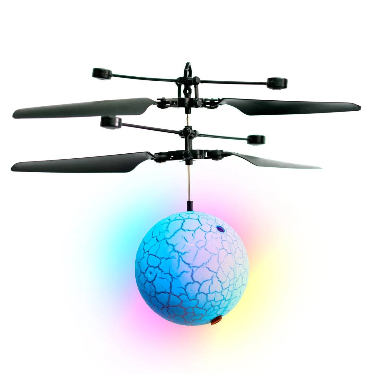 

Игрушка летающий шар со светом Flying Ball , шарик вертолет летающий от руки, Голубой